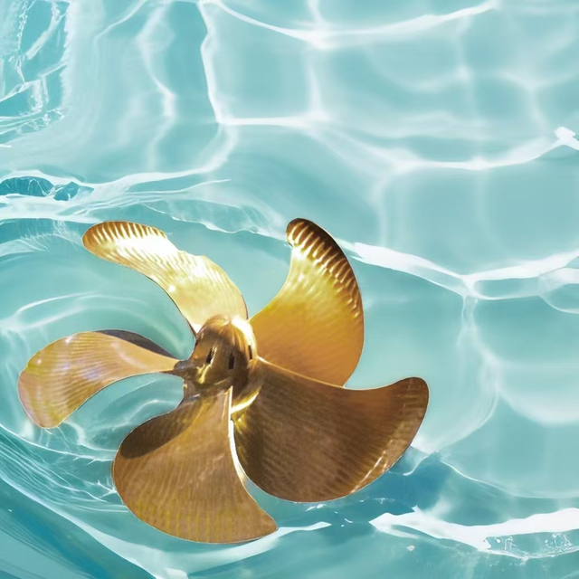 Marine Ni-AI Bronze (Cu3, Cu4) stainless steel five-blade fixed pitch propeller, forLarge container propeller