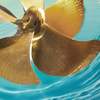Marine Ni-AI Bronze (Cu3, Cu4) stainless steel five-blade fixed pitch propeller, forLarge container propeller