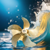 Marine Ni-AI Bronze (Cu3, Cu4) Stainless Steel Four-blade Fixed Pitch Propeller，For Large Oil Tanker Propeller
