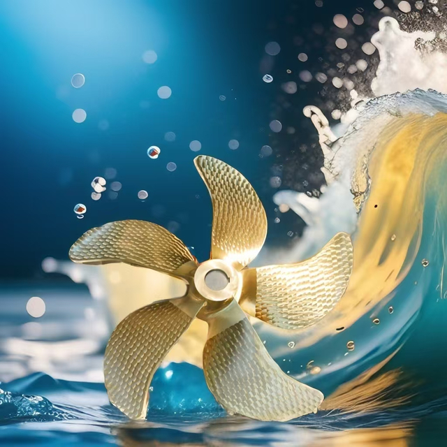 Marine Ni-AI Bronze (Cu3, Cu4) Stainless Steel Four-blade Fixed Pitch Propeller，For Large Oil Tanker Propeller