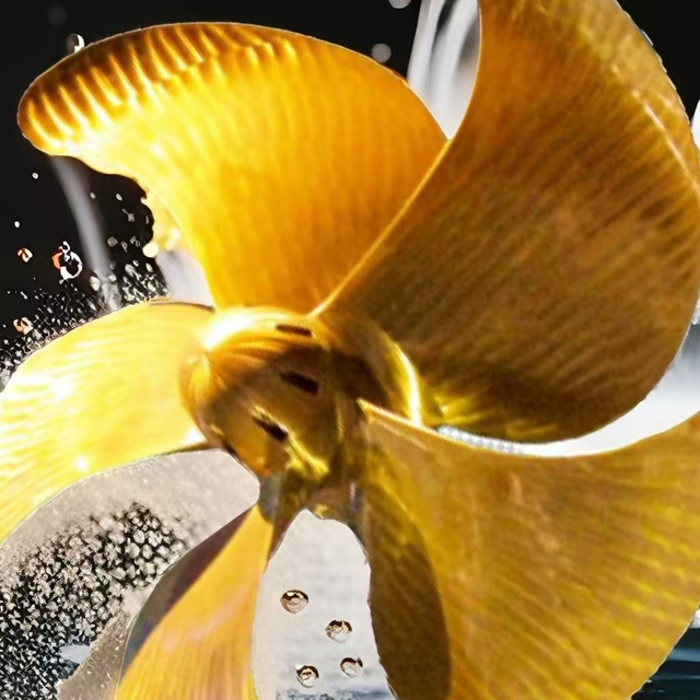 Marine Ni-AI Bronze (Cu3, Cu4) stainless steel five-blade fixed pitch propeller, forLarge container propeller